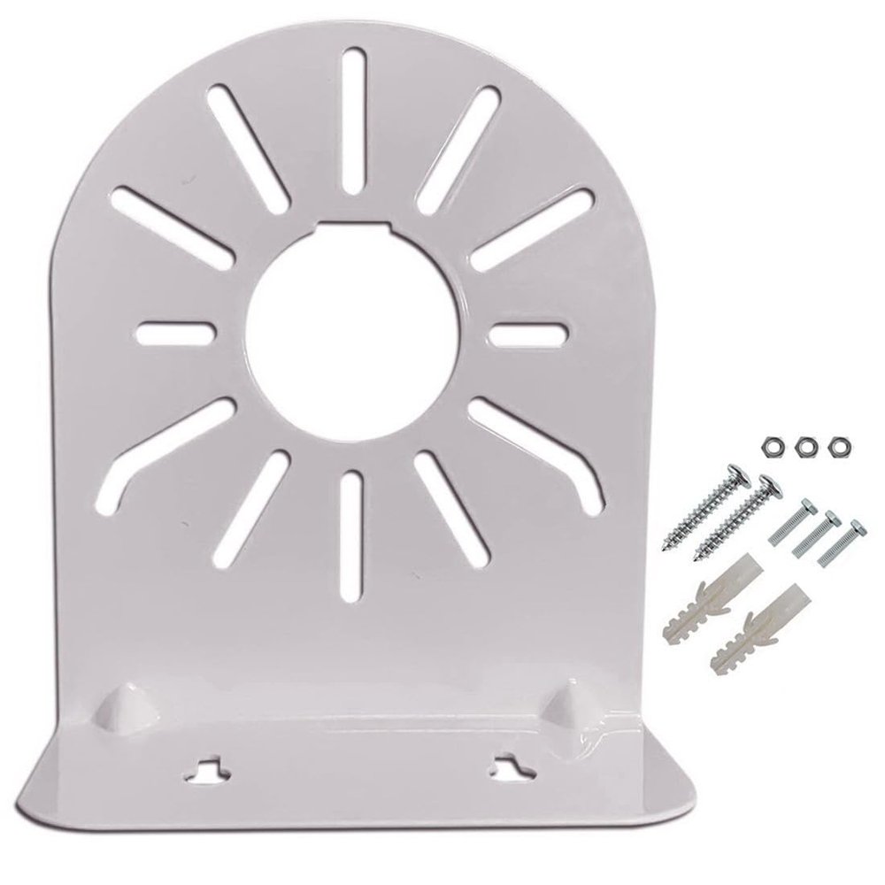L-Shape Dome Camera Bracket, Steel Metal 1 Pcs Size 2.5"/4.5"/6" Dome IP Camera Side Bracket Universal Wall Mounted L Type Bracket Right Angle Bracket (Size: M)