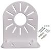 L-Shape Dome Camera Bracket, Steel Metal 1 Pcs Size 2.5"/4.5"/6" Dome IP Camera Side Bracket Universal Wall Mounted L Type Bracket Right Angle Bracket (Size: M) view 1