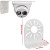 L-Shape Dome Camera Bracket, Steel Metal 1 Pcs Size 2.5"/4.5"/6" Dome IP Camera Side Bracket Universal Wall Mounted L Type Bracket Right Angle Bracket (Size: M) view 2
