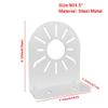 L-Shape Dome Camera Bracket, Steel Metal 1 Pcs Size 2.5"/4.5"/6" Dome IP Camera Side Bracket Universal Wall Mounted L Type Bracket Right Angle Bracket (Size: M) view 3