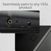 VSSL SX Subwoofer | 5.1 Dolby Digital Surround Sound | Wireless 10" Subwoofer | Designed for Flat or Upright Placement | Compatible with SX Soundbar & Speakers | Wireless Home Theater Subwoofer view 4