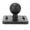 Keenso Aluminum Alloy 1in Ball Mount Base with AMPS Hole, Non Slip Rubber Injection Molded Ball, for B Size 1in Dual Socket Arm view 1