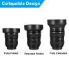 PATIKIL 52mm Camera Lens Hood, 2Pcs Rubber Collapsible Lens Protector Anti-Reflection Blocks Excess Sunlight Enhance Camera Photography for Nikon, for Fujifilm, for Pentax, for Leica view 4