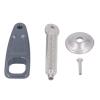 POENVFPO Stainless Steel Aluminum Transom Clamp Kit, Locking Pressure Plate Screw Handle Design, for 15hp Engine view 1