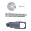POENVFPO Stainless Steel Aluminum Transom Clamp Kit, Locking Pressure Plate Screw Handle Design, for 15hp Engine view 4
