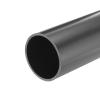 MECCANIXITY 2.5 Inch PVC Rigid Tube Round Pipe Hardware Tubing 57mm ID 63mm OD 20cm/8" Length Dark Grey High Impact for Water Pipe