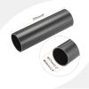 MECCANIXITY 2.5 Inch PVC Rigid Tube Round Pipe Hardware Tubing 57mm ID 63mm OD 20cm/8" Length Dark Grey High Impact for Water Pipe view 2