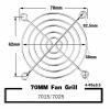 10PCS Silvery Metal Wire Finger Protector Guard PC DC Fan Grill 30mm 40mm 50mm 60mm 70mm 80mm 90mm 120mm 135mm 140mm 170mm 200mm(Color:10Pcs 70mm grill) view 2