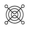 10PCS Black 50mm 5cm Fan Grills Metal Mesh Finger Guard Protective Net Fan Grill for Cooling Fans 50mmx50mm view 1