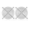 10 Piecces Axial 120mm CPU Cooling Fan Grill Metal Wire Finger Guards 12cm 120x120mm Metal Mesh Fan Grills Protection Net
