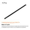 MECCANIXITY Fastening Hook and Loop Cable Tie 23.6 x 0.7 Inch Reusable with Buckle Adjustable Multi-Purpose Wire Strap for Cord Management Black, Pack of 10 view 3