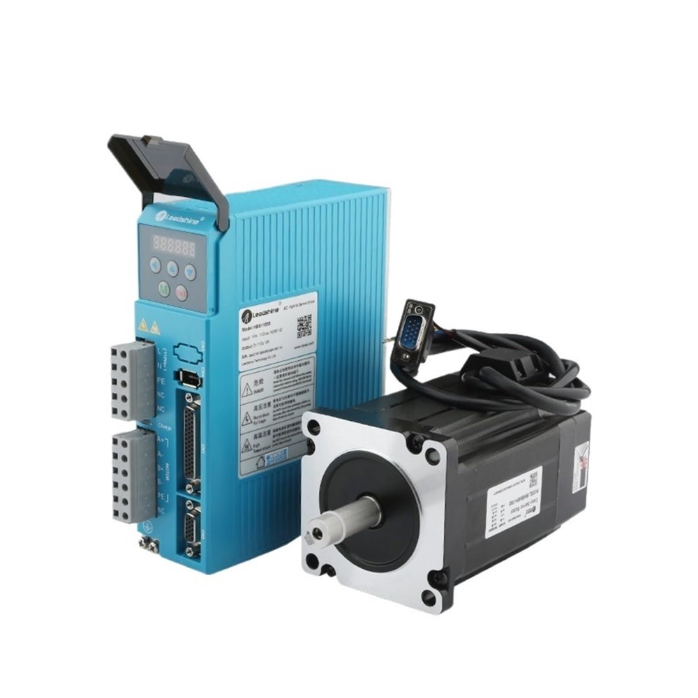 ESXSWYDR HBS1108S Driver 70~130VAC 8A Hybrid Servo + 34 Closed Loop Stepper Motor 8.0Nm+8m Encoder Cable Set(Size:86HBM80H-BZ-1000)
