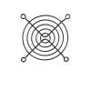 100Pieces Black 80mm Fan Grills 80x80mm Metal Wire Finger Guard For CPU Fan DC Fan Grill Guard Protector view 1