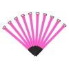 MECCANIXITY Fastening Hook and Loop Cable Tie 13.7 x 0.7 Inch Reusable with Buckle Adjustable Multi-Purpose Wire Strap for Cord Management Pink, Pack of 10 view 1
