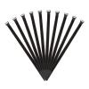 MECCANIXITY Fastening Hook and Loop Cable Tie 21.6 x 0.7 Inch Reusable with Buckle Adjustable Multi-Purpose Wire Strap for Cord Management Black, Pack of 10 view 1