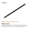 MECCANIXITY Fastening Hook and Loop Cable Tie 21.6 x 0.7 Inch Reusable with Buckle Adjustable Multi-Purpose Wire Strap for Cord Management Black, Pack of 10 view 3