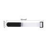MECCANIXITY Fastening Hook and Loop Cable Tie 5.9 x 0.7 Inch Reusable with Buckle Adjustable Multi-Purpose Wire Strap for Cord Management White, Pack of 10 view 2