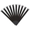 MECCANIXITY Fastening Hook and Loop Cable Tie 15.7 x 0.9 Inch Reusable with Buckle Adjustable Multi-Purpose Wire Strap for Cord Management Black, Pack of 10 view 1