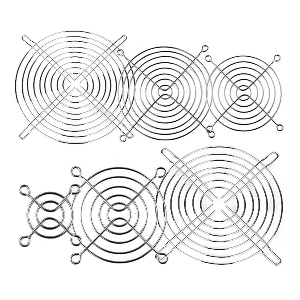 10PCS Silvery Metal Wire Finger Protector Guard PC DC Fan Grill 30mm 40mm 50mm 60mm 70mm 80mm 90mm 120mm 135mm 140mm 170mm 200mm(Color:10Pcs 150mm Grill)
