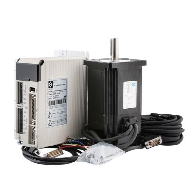 SS1108-BZ-ZX Drive Digital Display Drive 6A 70VAC-130VAC + Hybrid Servo Brake Closed Loop Stepper Motor + 10m Encoder Cable Set(Size:86B motor set)