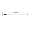 MECCANIXITY Fastening Hook and Loop Cable Tie 23.6 x 0.7 Inch Reusable with Buckle Adjustable Multi-Purpose Wire Strap for Cord Management White, Pack of 10 view 2