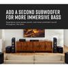 Polk Monitor XT10 Home Subwoofer, 10'' Deep Bass Woofer, 100W Class D Amplification, Dolby Atmos, Auro 3D & DTS:X Compatible, Black (Renewed) view 3