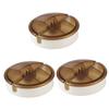 Angoily 3pcs Portable Cable Winder Earphone Holder Wire Cord Organizer for Home Office Design for Headphones Charging Cords Light Coffee view 1