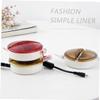 Angoily 3pcs Portable Cable Winder Earphone Holder Wire Cord Organizer for Home Office Design for Headphones Charging Cords Light Coffee view 3