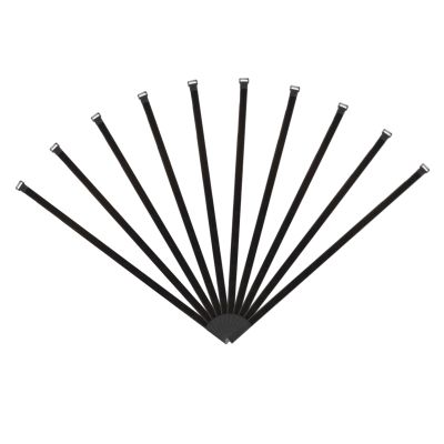 MECCANIXITY Fastening Hook and Loop Cable Tie 31.4 x 0.7 Inch Reusable with Buckle Adjustable Multi-Purpose Wire Strap for Cord Management Black, Pack of 10