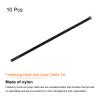 MECCANIXITY Fastening Hook and Loop Cable Tie 31.4 x 0.7 Inch Reusable with Buckle Adjustable Multi-Purpose Wire Strap for Cord Management Black, Pack of 10 view 3