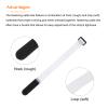 MECCANIXITY Fastening Hook and Loop Cable Tie 9.8 x 0.7 Inch Reusable with Buckle Adjustable Multi-Purpose Wire Strap for Cord Management White, Pack of 10 view 4