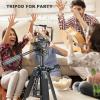 Aluminum Alloy Phone Tripod Stand, Adjustable Height, 360 Degree Rotating, Secure and Stable, Versatile Indoor and Outdoor Use, Suitable for Live Streaming Vlogging Recording view 3