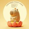 Bestfaith Cute Tangerine Capybara Night Light, LED Squishy Night Lamp, 2 Levels Dimmable Nursery Nightlight for Kids, Rechargeable Touch Lamp, Dorm Decor, Kids Funny Gifts (Fixed Tangerine) view 2