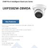 Generic LTS PRO-X LXIP3582W-28MDA 8MP IP 2.8mm 98ft IR WDR Builtin Mic Ai NDAA Turret Camera view 3