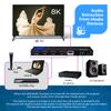 OREI 8K eARC HDMI 2.1 Switch 4x1, Switcher with Audio Extractor UltraHD Supports Upto 4K @ 120Hz PS5, Xbox, Gaming, Remote Contorl IR EDID HDCP 2.3 - Optical Out, L/R Headphones (BK-401ARC) view 4