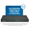 OREI 4K 4x4 HDMI Matrix Video Wall Controller Processor Multiviewer Display Upto 4K 60hz 2x1, 1x2, 1x3, 1x4 Supports 180 Degree Rotate RS-232 Audio Extraction (UHD-44MVW) view 2