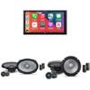 Alpine iLX-407 7-Inch Multimedia Receiver Apple Carplay and Android Auto w/ & 6.5" & 6x9 R2 Speaker Bundle - R2-S65C 2-Way Comp. Set & a Pair of R2-S69C view 1