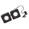 Acouto Computer Speakers USB Stereo 3.5Mm Wired Speaker for Desktop Laptop Pc Computer Plastic Pc Speakers Black (Binaural) view 1