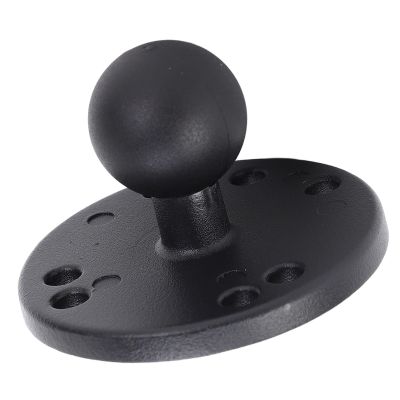 Keenso 1in Ball Mount Base Aluminum Alloy Universal Fit Electronic Device Mount Plate with AMPS Hole for Brackets