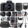 Canon EOS 250D / Rebel SL3 Digital SLR Camera Body w/Canon EF-S 18-55mm f/3.5-5.6 Lens 3 Lens DSLR Kit + Sunshine Advanced Accessories Bundle - (International Model) (Renewed) view 1
