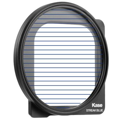 Kase Smartphone Optical Glass Blue Streak Special Effects Filter Anamorphic Compatible with iPhone 15 Pro / 15 Pro Max
