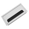 Akozon Large Aluminium Desk Grommet, Computer Wire Cable Tidy Outlet Insert Hole Top Cover, Desk Cord Grommet with Brush for Computer Desk Table (M) view 4