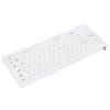 Akozon USB Wired Silicone Keyboard, 85 Keys, Fully Sealed, Lightweight, Portable, Silent, Soft and Comfortable, Rollup Design for PC, Notebook, Laptop - Black (White) view 2