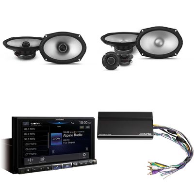 Alpine iLX-507 7" Multimedia Receiver Wireless Apple CarPlay & Wireless Android Auto & 1 Pair Alpine S2-S69 Type S 6x9 Coax, S2-S69C Type S 6x9 Comp. Including Power Pack