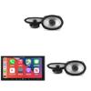 Alpine iLX-407 7-Inch Multimedia Receiver Apple Carplay and Android Auto & 2 Pairs Alpine S2-S69 Type S 6x9 Coax Speakers view 1