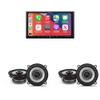Alpine iLX-407 7-Inch Multimedia Receiver Apple Carplay and Android Auto & 2 Pairs Alpine S2-S50 Type S 5.25" Coax Speakers view 1