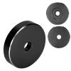 Akozon 45 RPM Solid Aluminum Turntable Adapter - Large Hole Conversion Sheet for Records, Black Clamp Adapter for Most Big Hole Records (Black) view 1