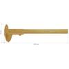BRAWNA Brow Pro Measuring Tool - Double Scale Eyebrow Ruler for Microblading, Brow & Makeup Artists - Eyebrow Caliper Ruler Plastic- Gold view 2