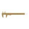 BRAWNA Brow Pro Measuring Tool - Double Scale Eyebrow Ruler for Microblading, Brow & Makeup Artists - Eyebrow Caliper Ruler Plastic- Gold view 3