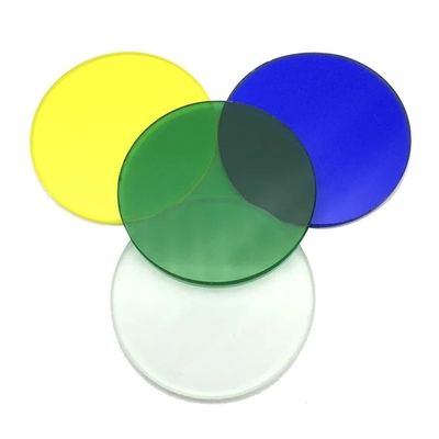 ZTBH Microscope Accessories Kit 1PCS Microscope Blue Green Color Yellow Red Filter 35 mm for Optical Biological Microscope Parts Accessories Microscope Slides(Color:Yellow Transparent)